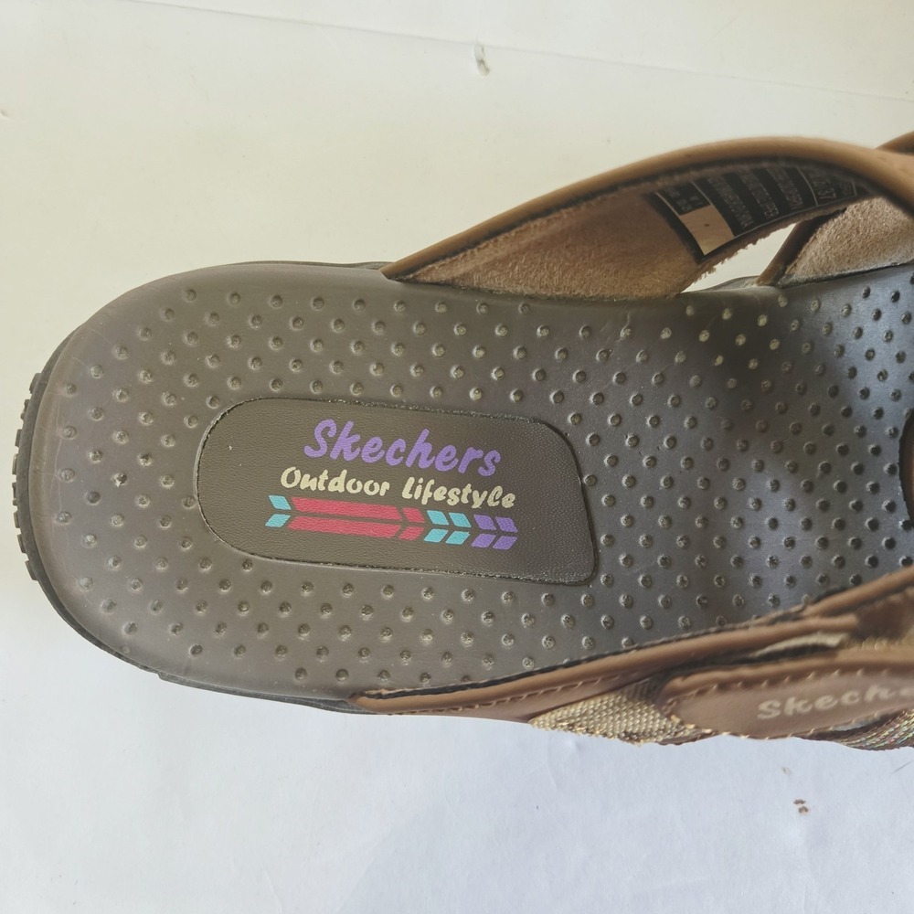 Skechers Outdoor Lifestyle Sandals Brown Women's Size 8 Adjustable Strap - Picture 3 of 5
